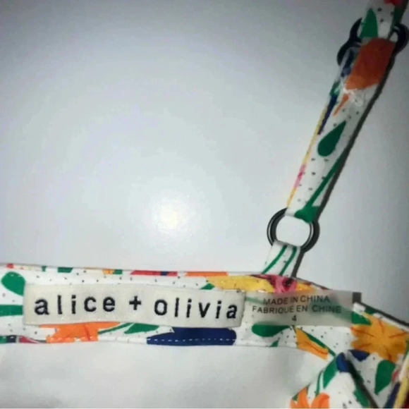 Alice + Olivia Nella Mini Dress in Bird Party 2 - Picture 3 of 3